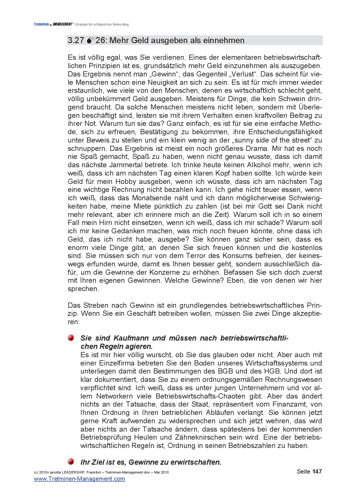 geld einnehmen ausgeben